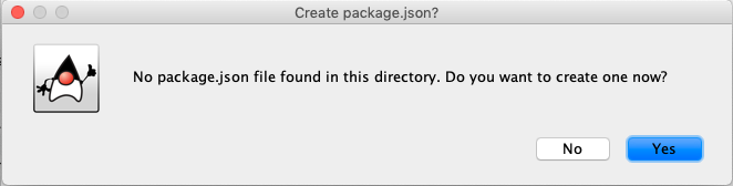 create package json prompt
