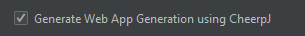 enable cheerpj checkbox