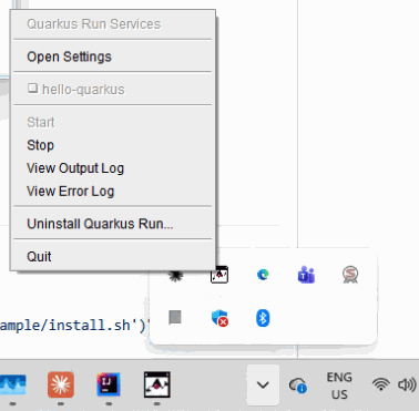 16 system tray menu windows