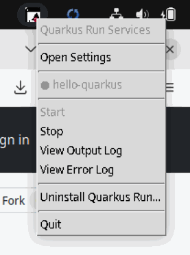 17 system tray menu linux