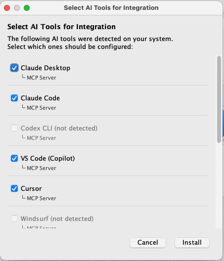 21 installer ai tools selection